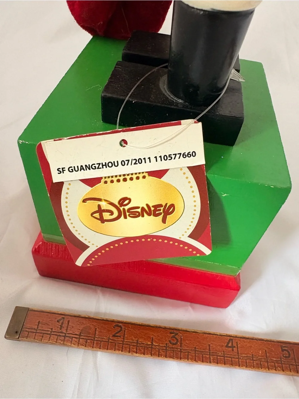 Disney Brand Wooden Mickey Mouse Nutcracker and Countdown to Christmas